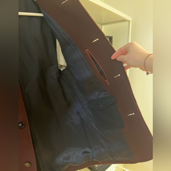 De Fursac Burgundy Wool Jacket - Picture 4 of 4